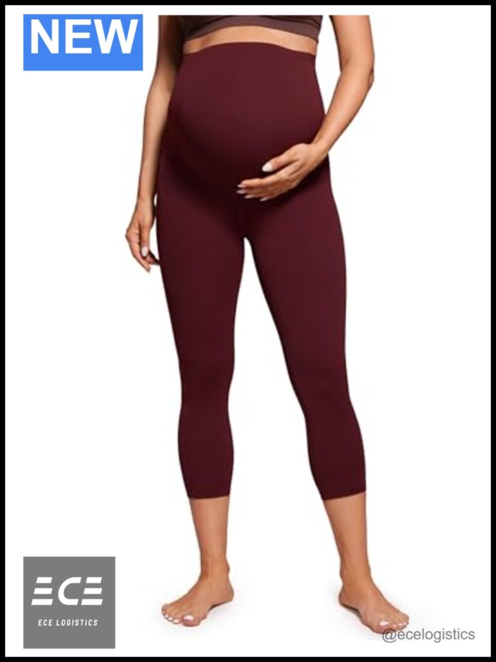 Maternity Capris Leggings 21" Super High Rise Butterluxe Yoga Lounge